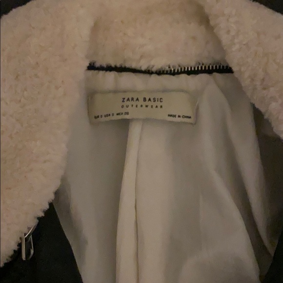 Zara size small faux leather motto jacket - Picture 2 of 3